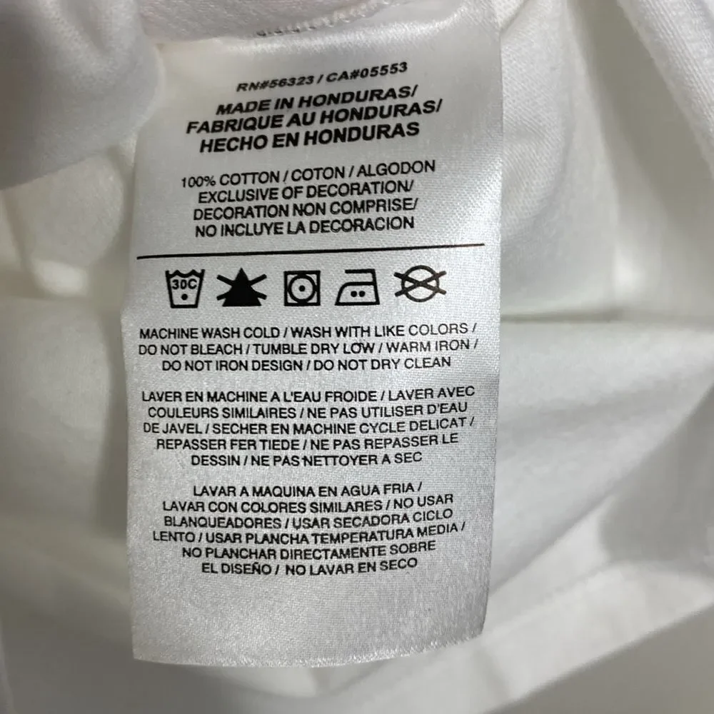 NIKE Women’s Two (2) White T Shirts with Print Size S